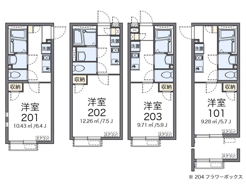 クレイノサンザシ 間取図
