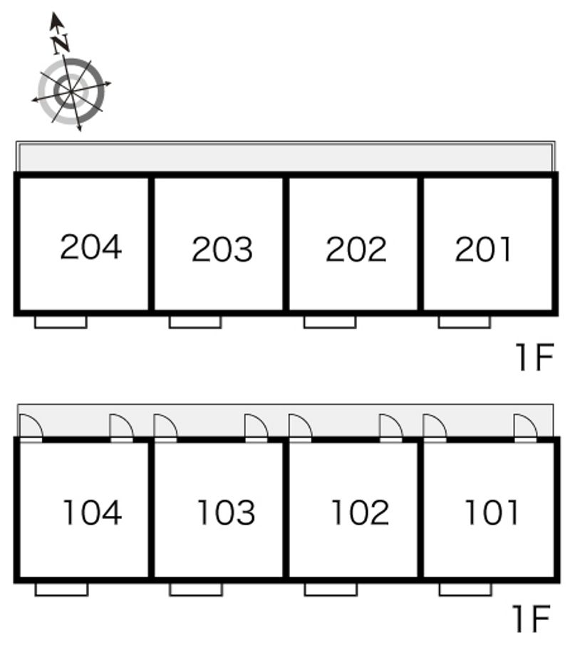 レオパレスノーブル 間取り配置図
