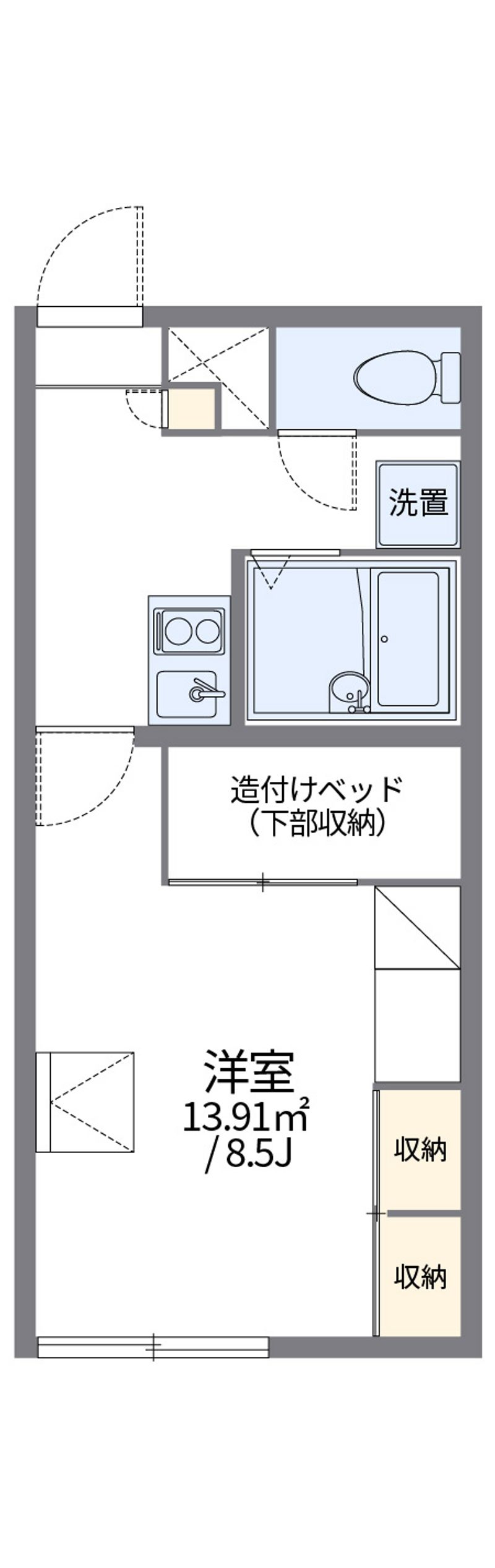 レオパレスメムロⅡ 間取図