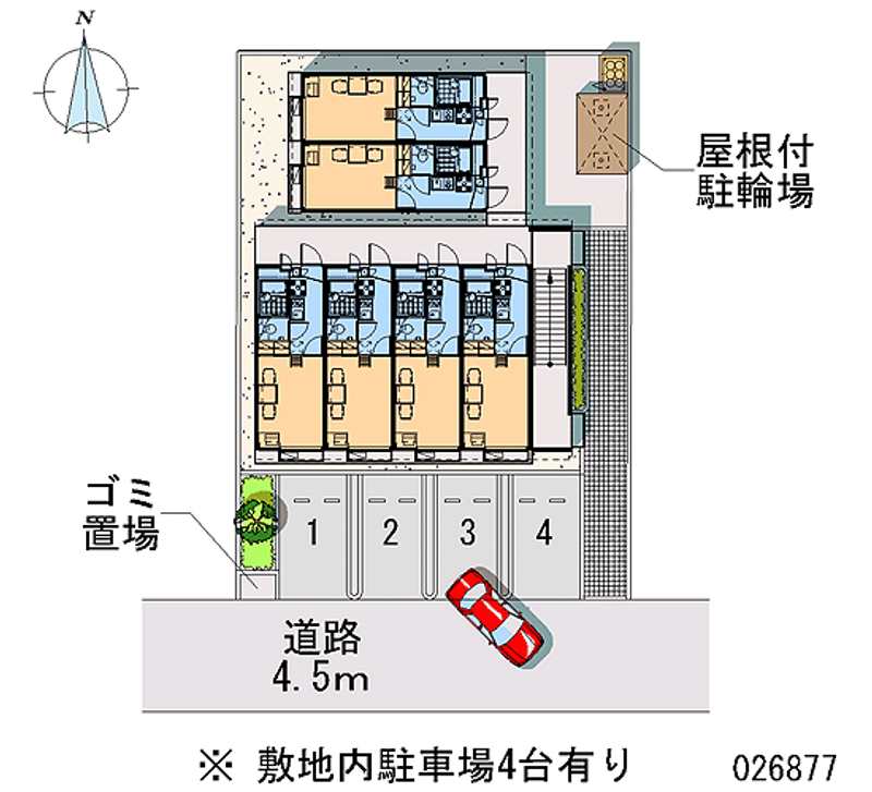 レオパレスアイリス 月極駐車場