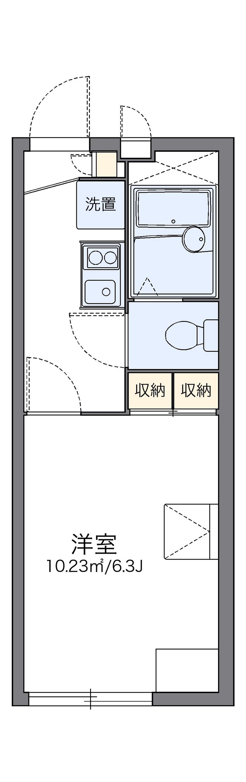 レオパレスＮＯＧＡＭＩ　Ⅱ 間取図