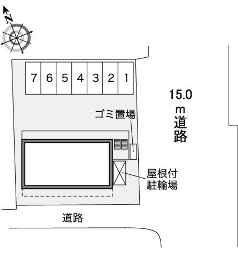 レオパレス桜尾本町 配置図