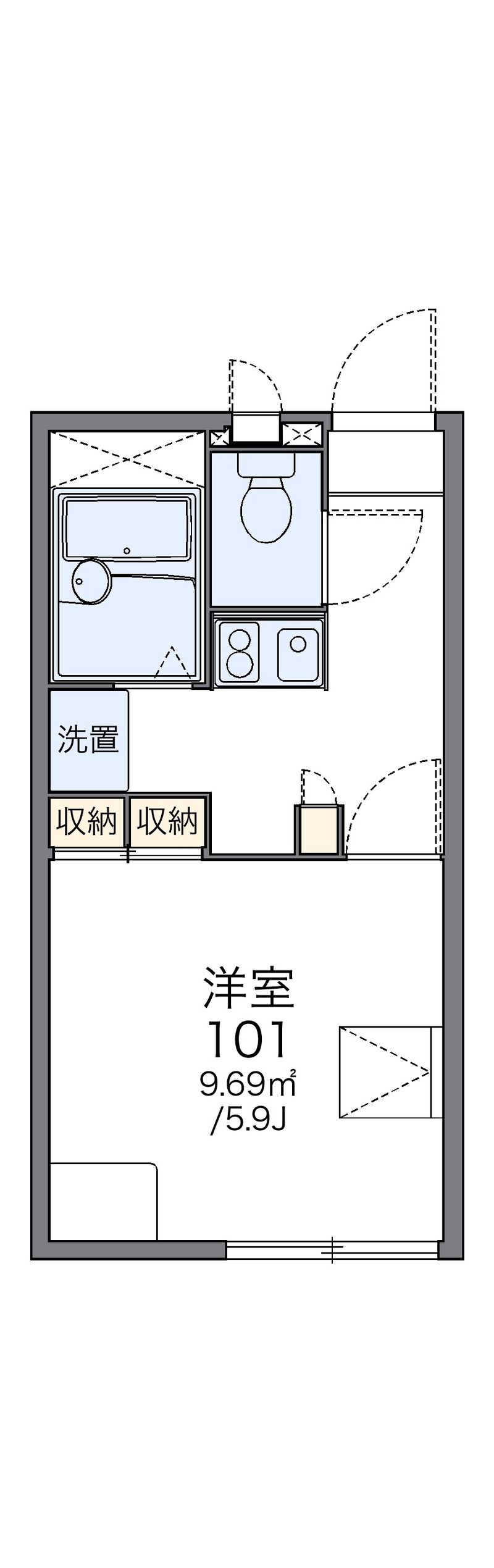 レオパレスＭａｉｓｏｎ清水 間取図