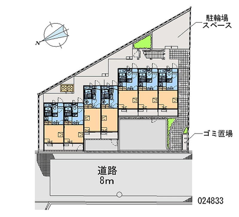 レオパレスルミエール森彦 区画図