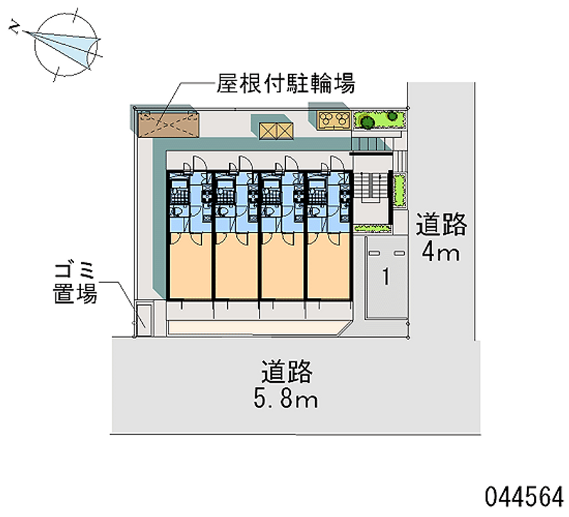 レオパレスサンビオラ 区画図