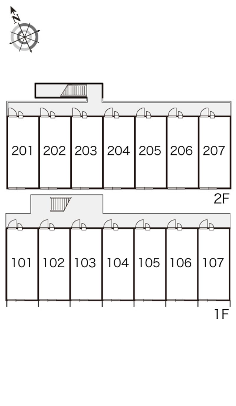 レオパレスオアシス 間取配置図