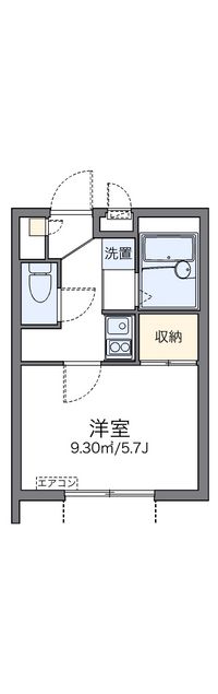 レオパレスニ中前ニ 間取り図