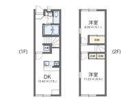 レオパレスノルデングッチ 間取り図