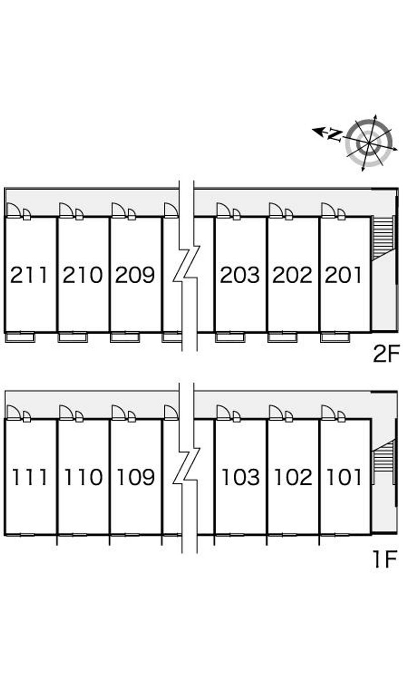 レオパレスウィンドハイツ 間取配置図