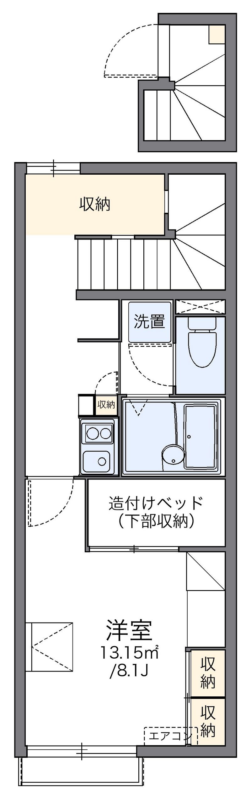 レオパレスシュガーハイム 間取図