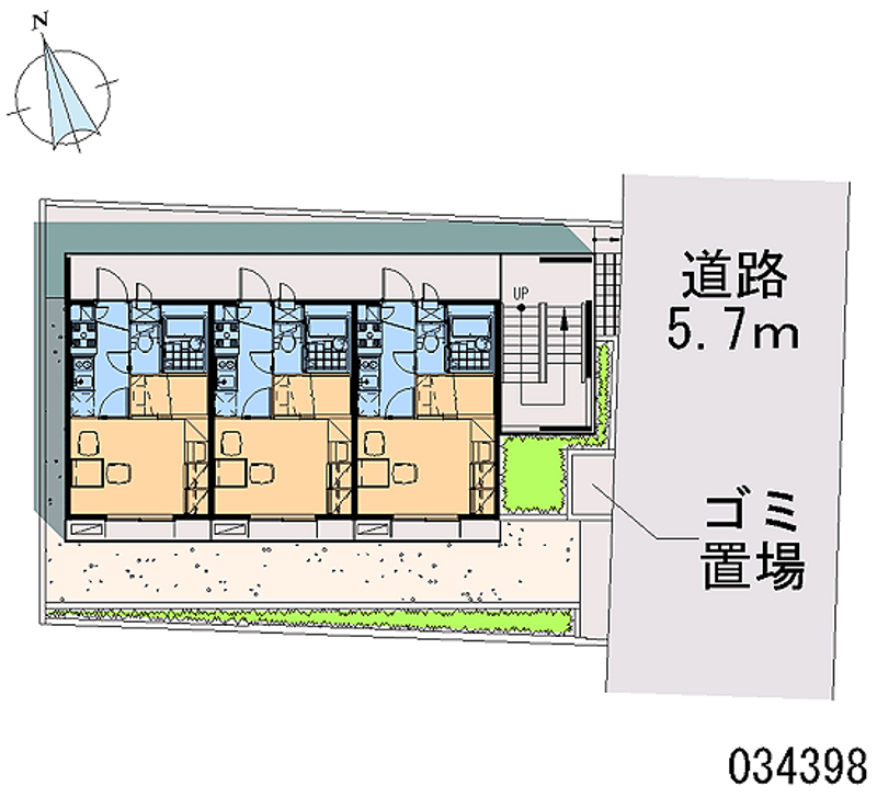 レオパレス清直緒 区画図