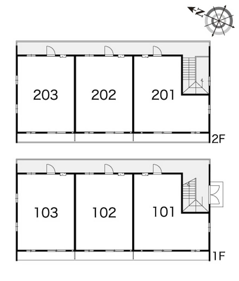 レオパレス西宮北Ａ 間取り配置図