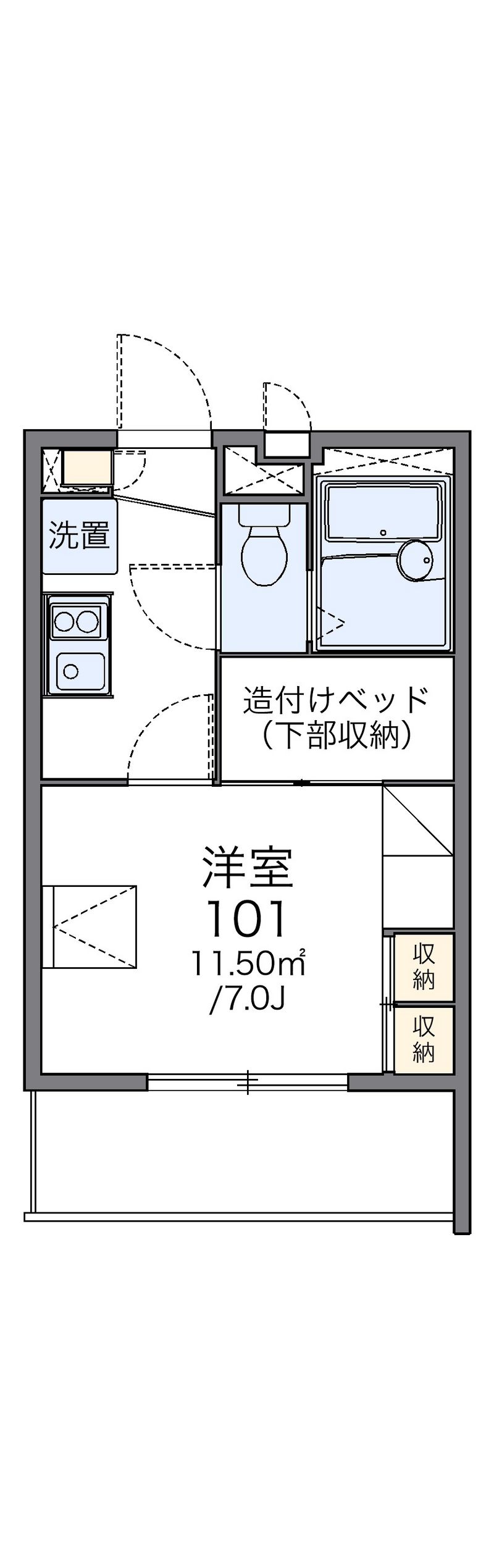 レオパレスおもひで 間取図
