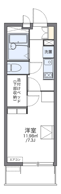 レオパレス緑町Ⅱ 間取り図