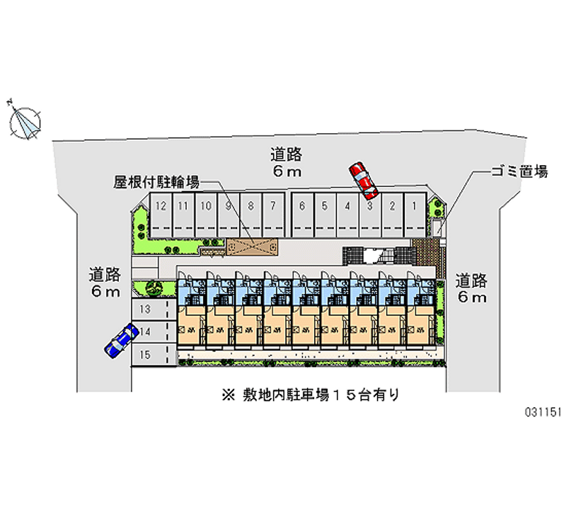 レオパレス来夢 月極駐車場