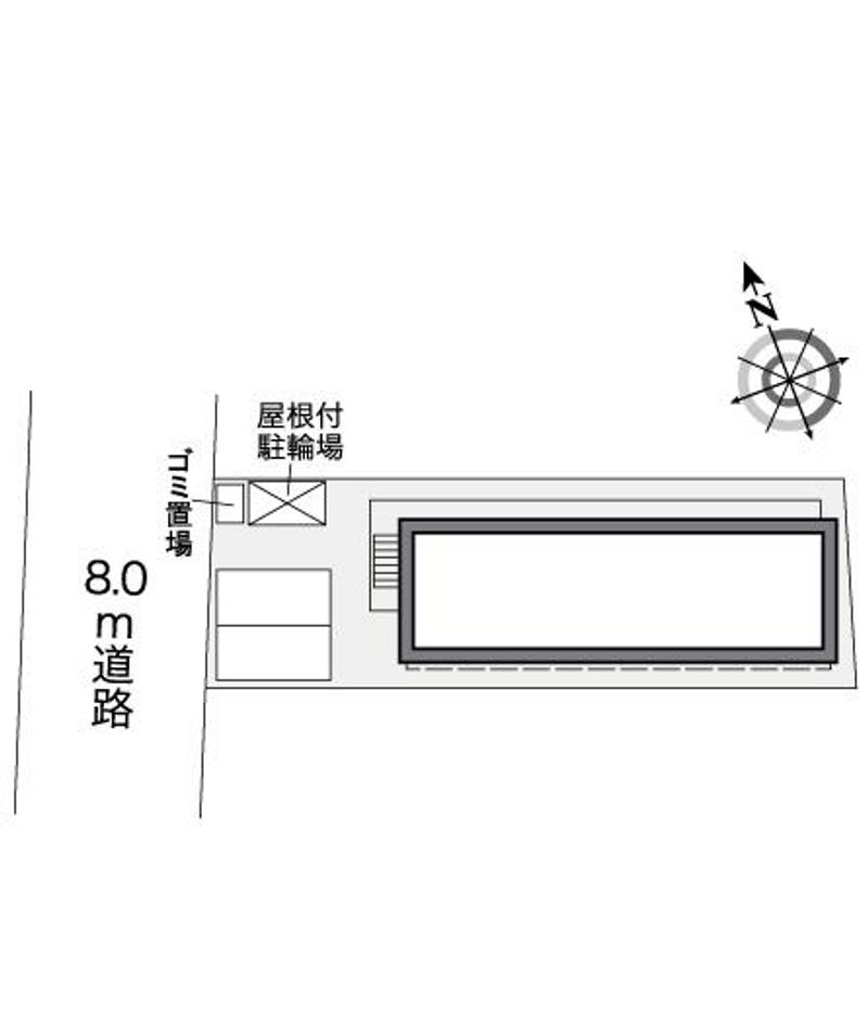 レオパレスシャルマン東雲 配置図
