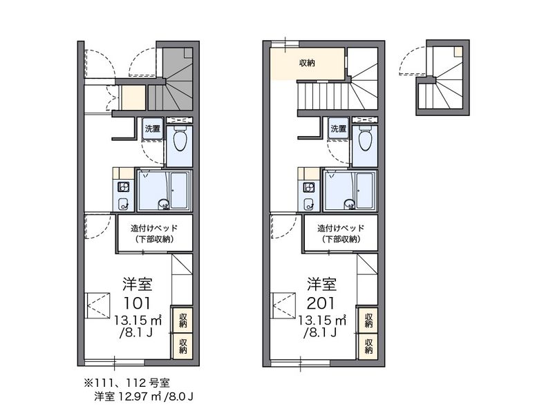 レオパレスジョイフル朝日 間取図