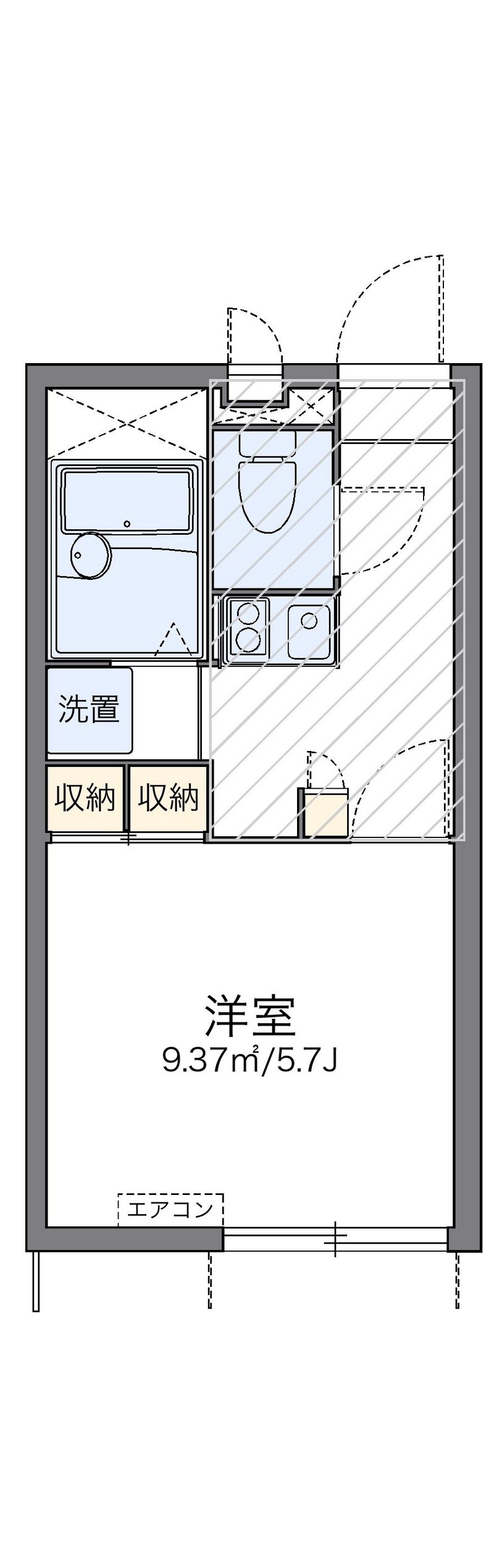 レオパレス小枝 間取図
