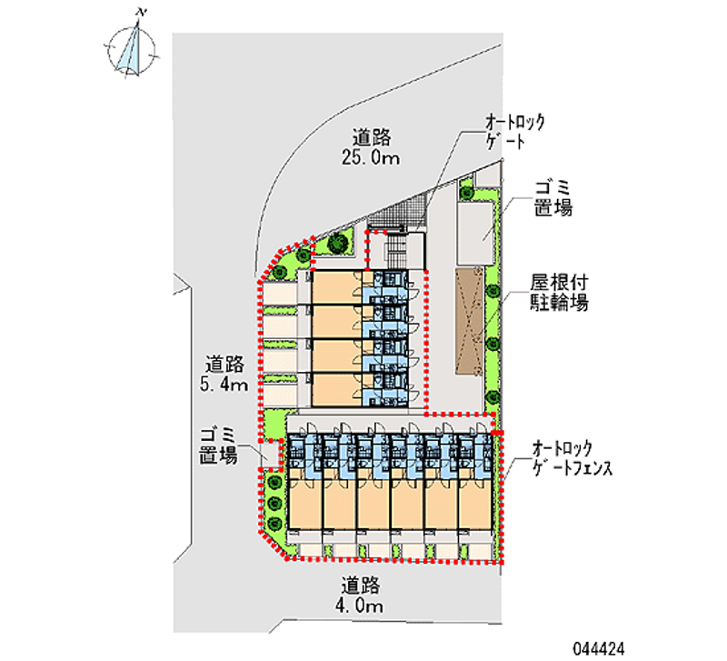 レオパレスＦＩＯＲＩ高松 区画図