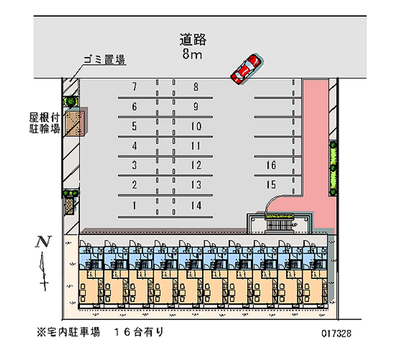 17328 bãi đậu xe hàng tháng