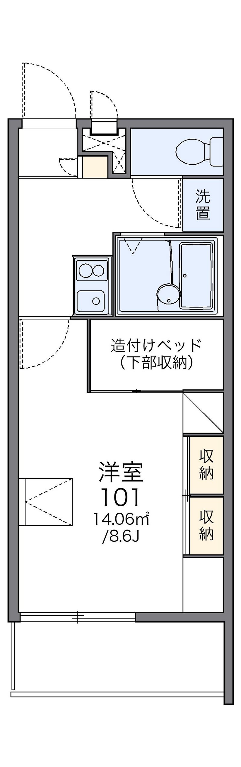 レオパレスドリーム 間取図