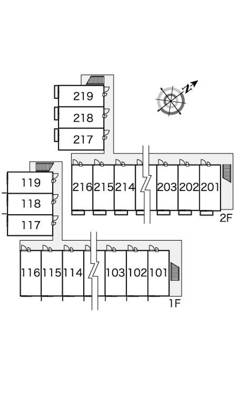 レオパレス前田Ⅰ 間取配置図