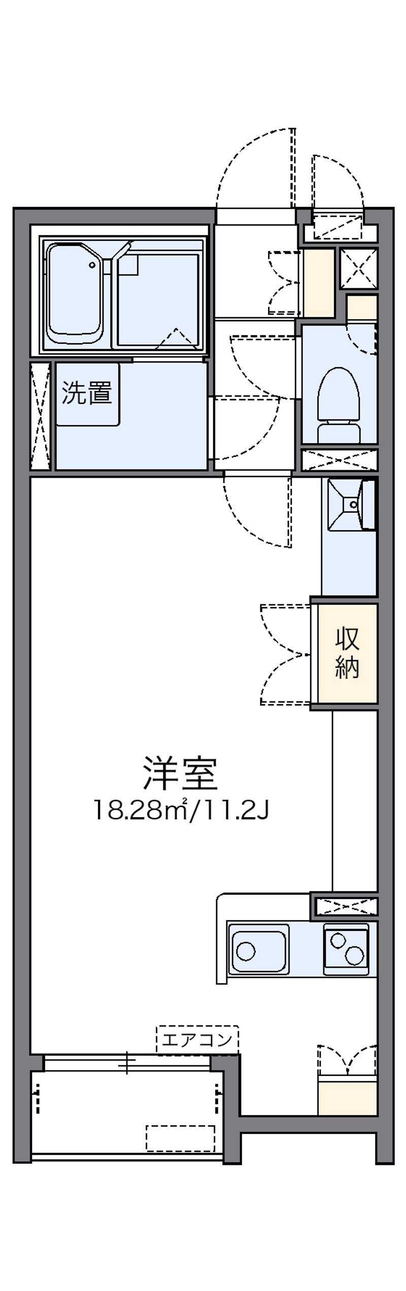 レオネクストノースブリッジ三山 間取図