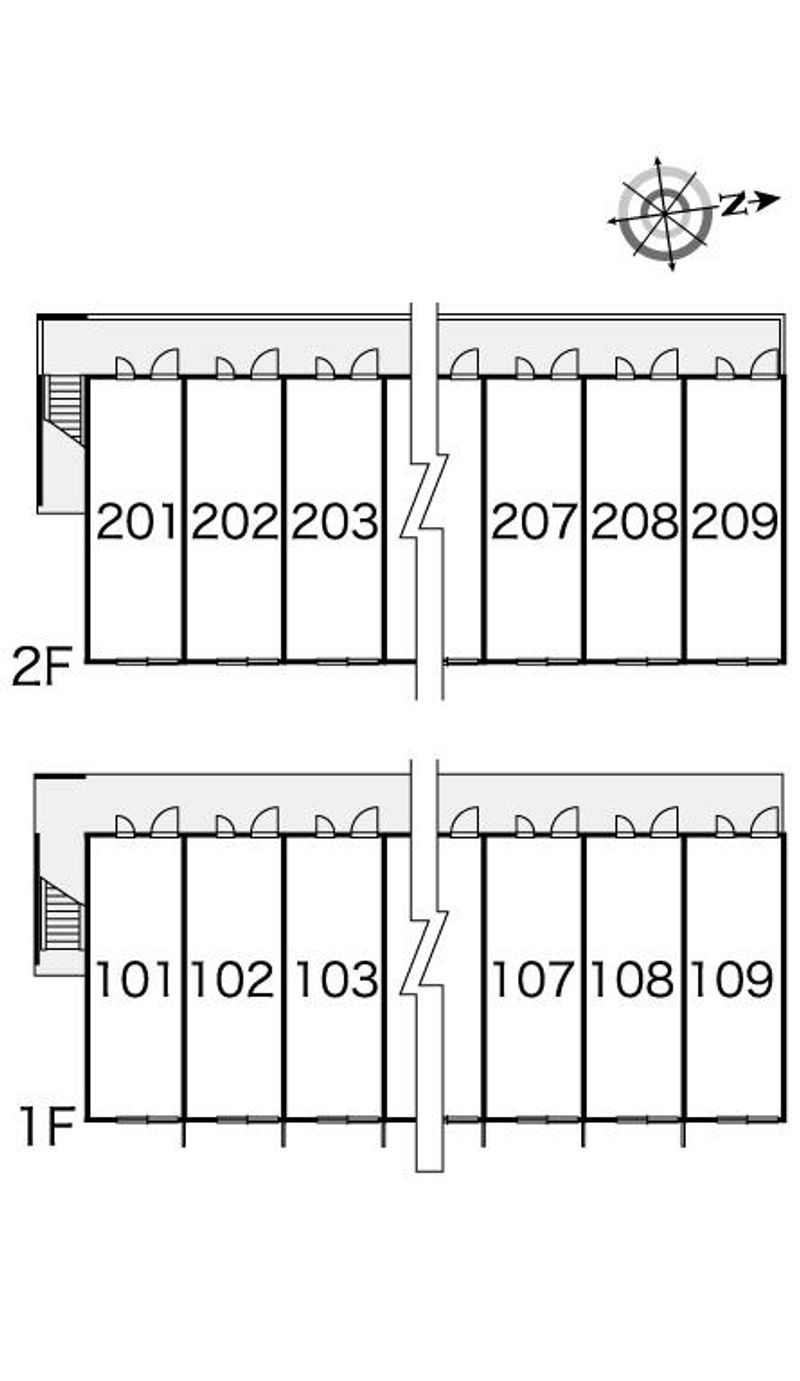 レオパレスジュリー 間取配置図