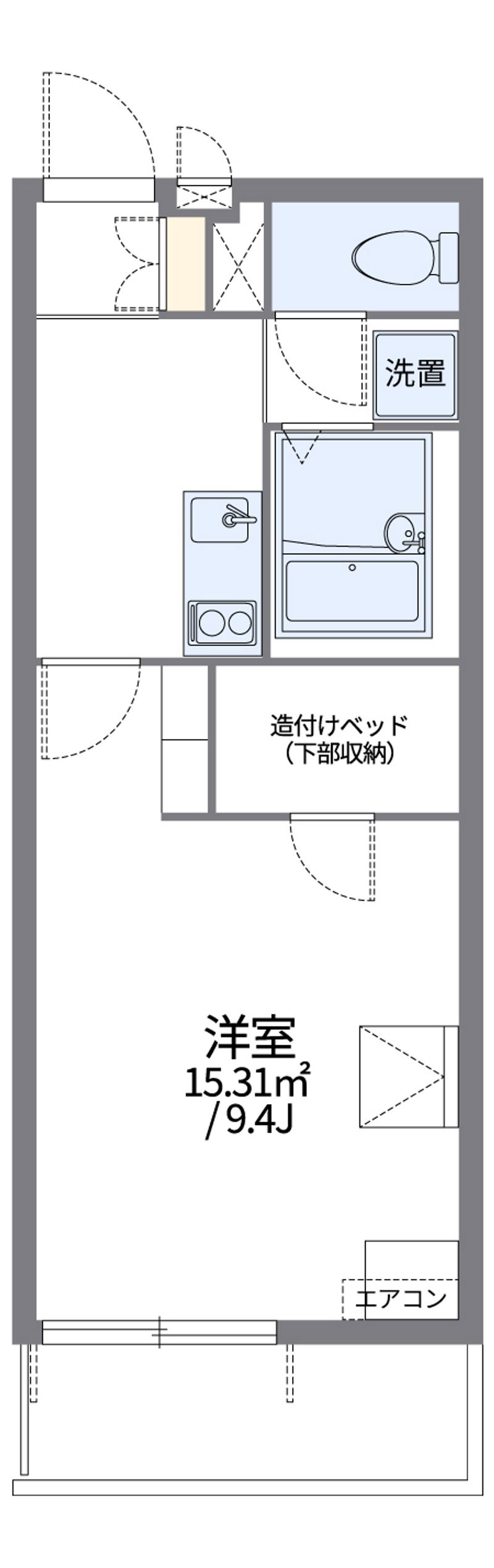 レオパレス空港通Ⅱ 間取図