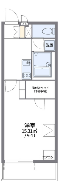 レオパレス空港通Ⅱ 間取り図