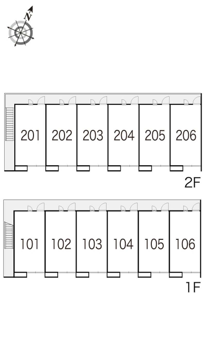 レオパレス三要 間取配置図