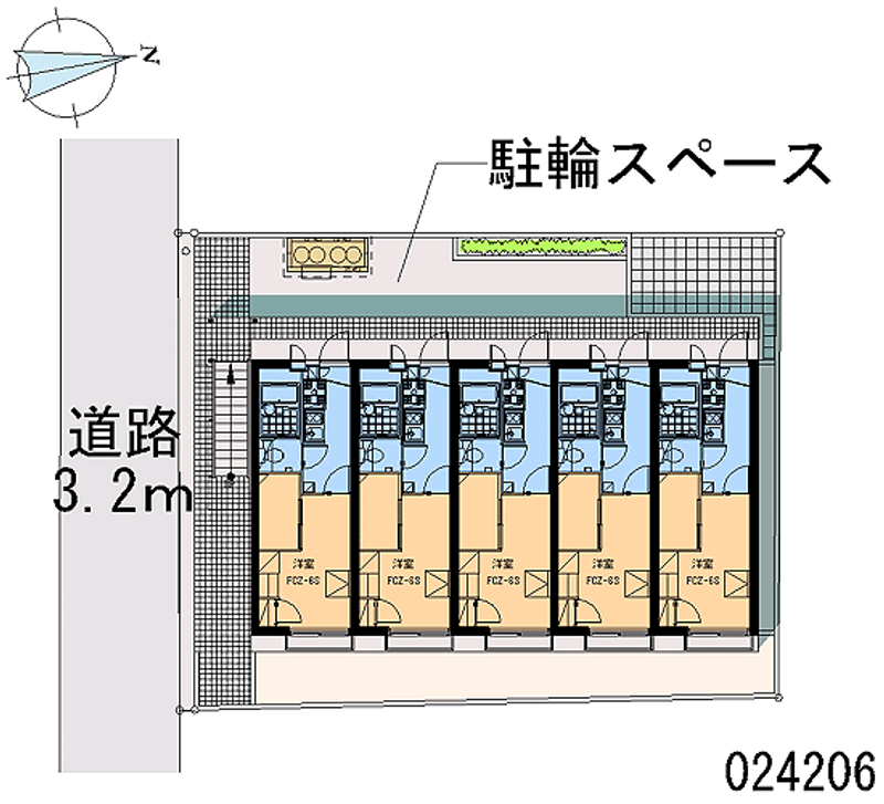 レオパレスグローバルⅢ 区画図