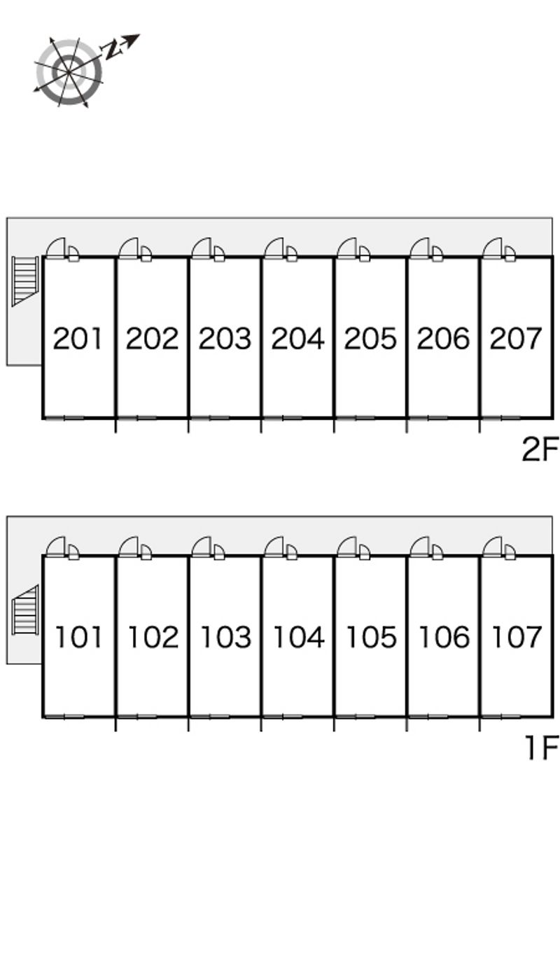 レオパレスサンシャインⅡ 間取配置図