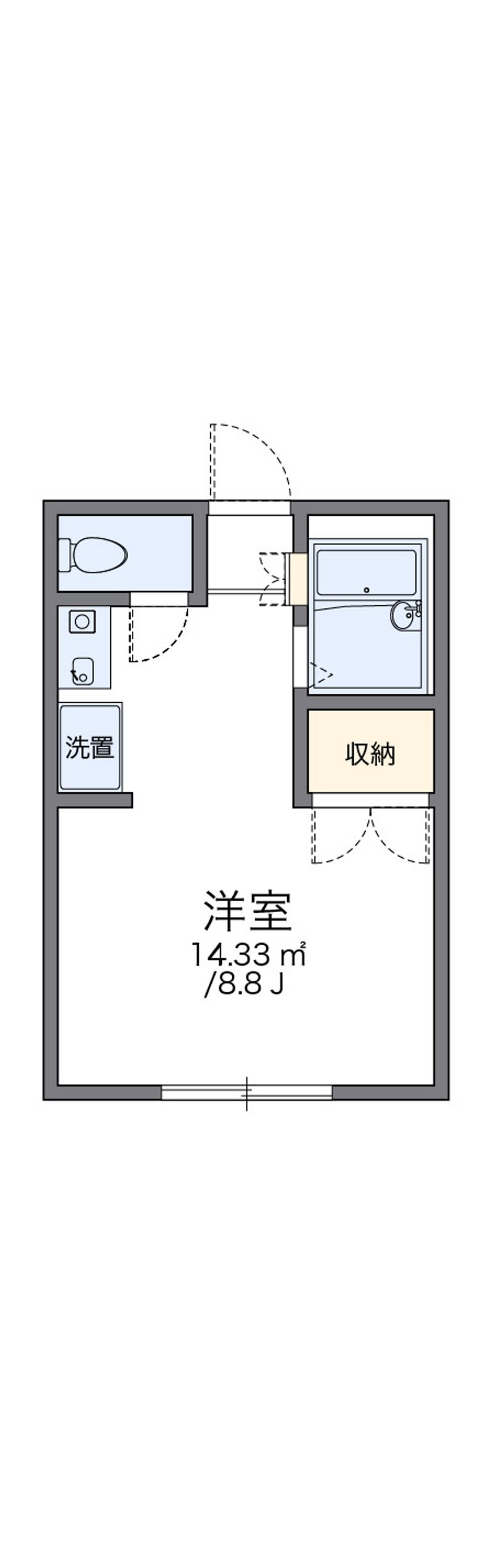 レオパレス星の宮 間取図