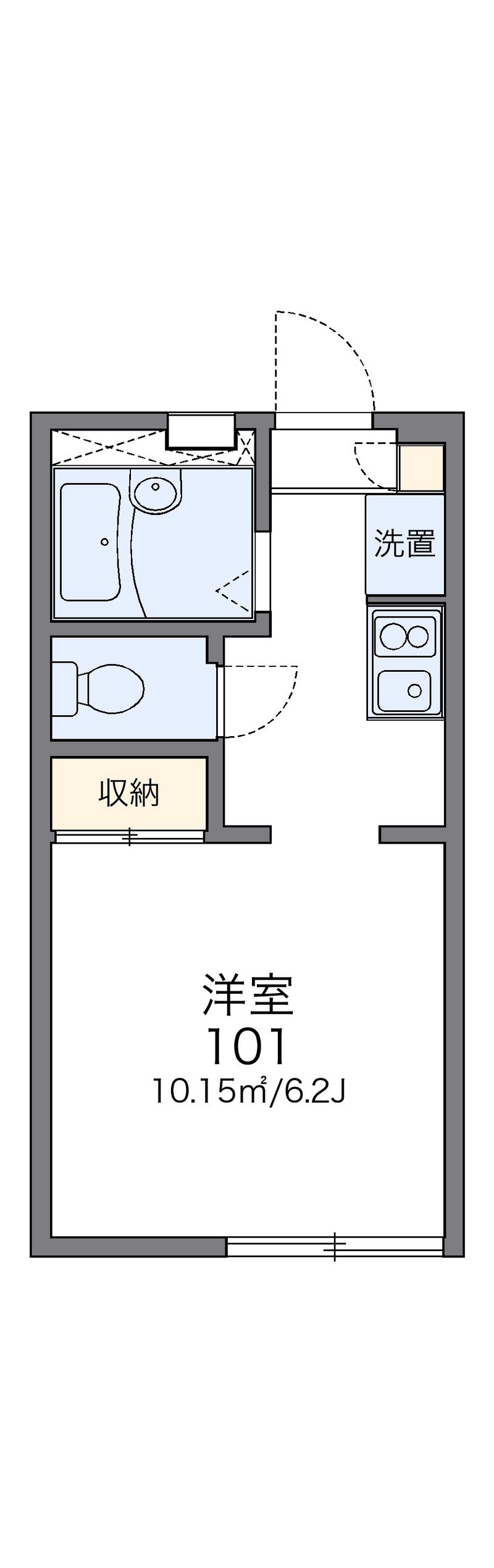 レオパレスサーンハウス 間取図