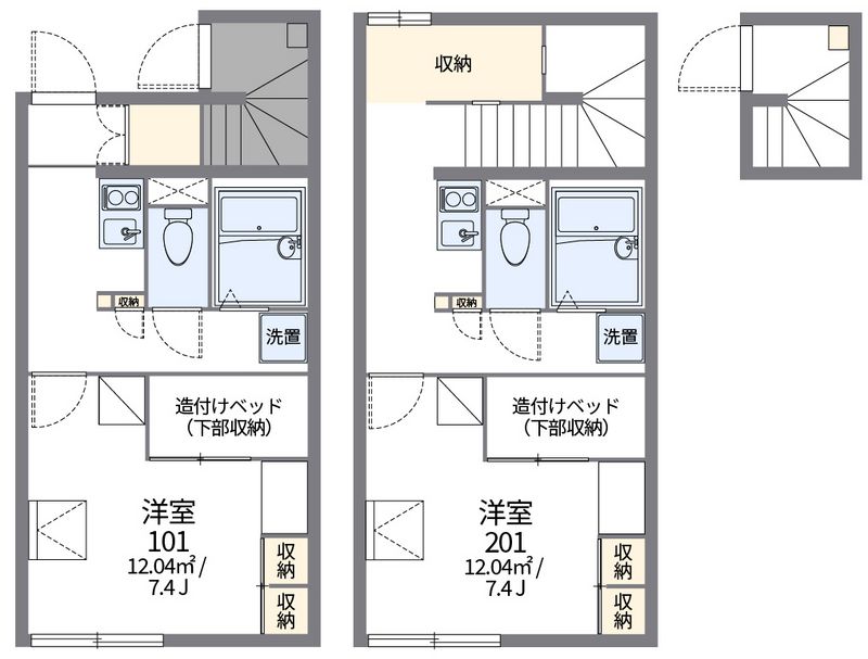 レオパレスロータスヒルズ１番館 間取図