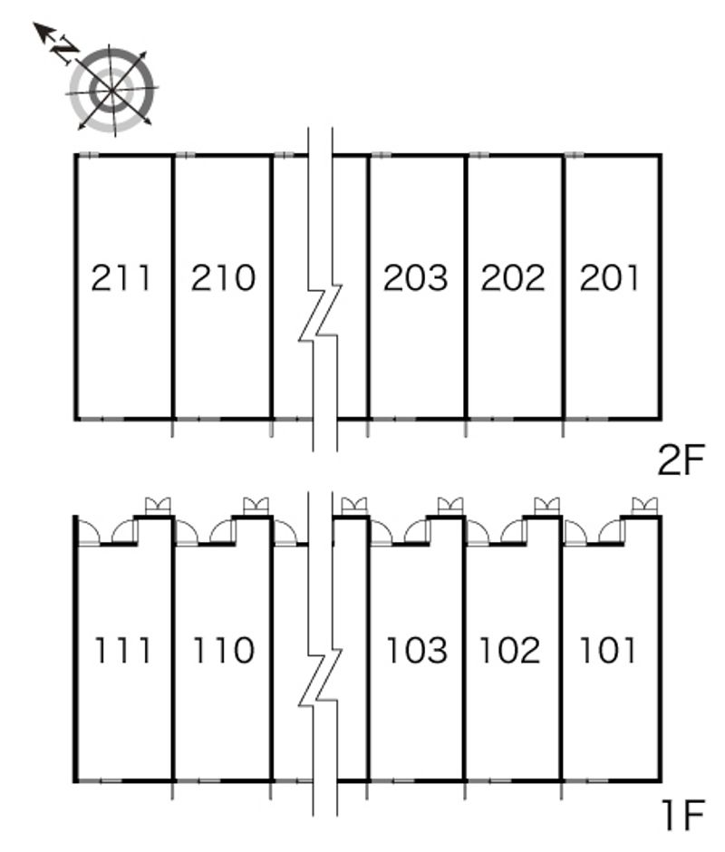 レオパレス石川 間取り配置図