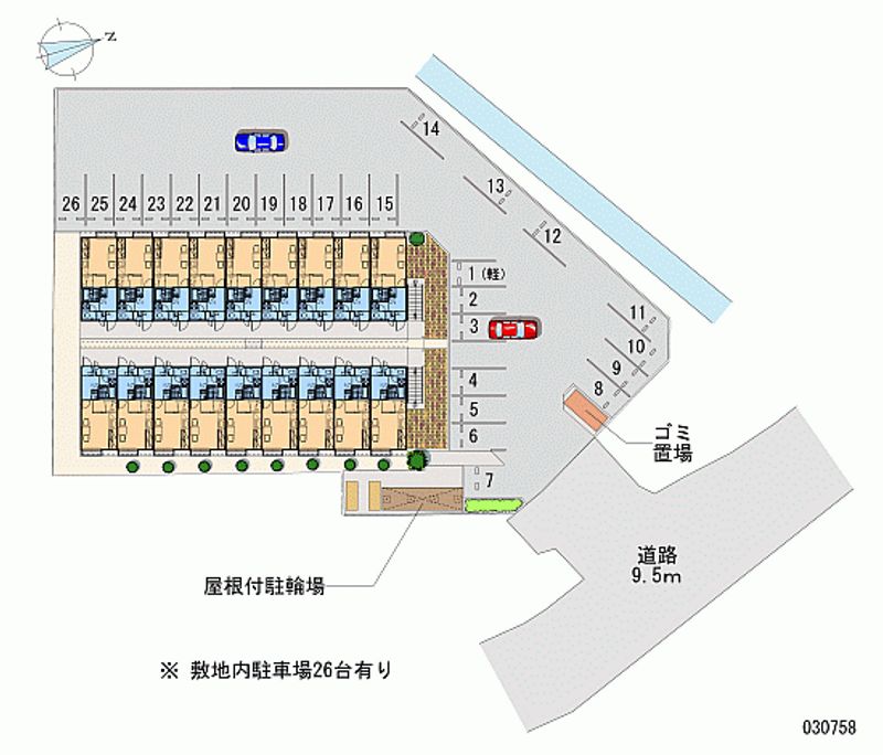 レオパレスドリーミー塩浜 月極駐車場