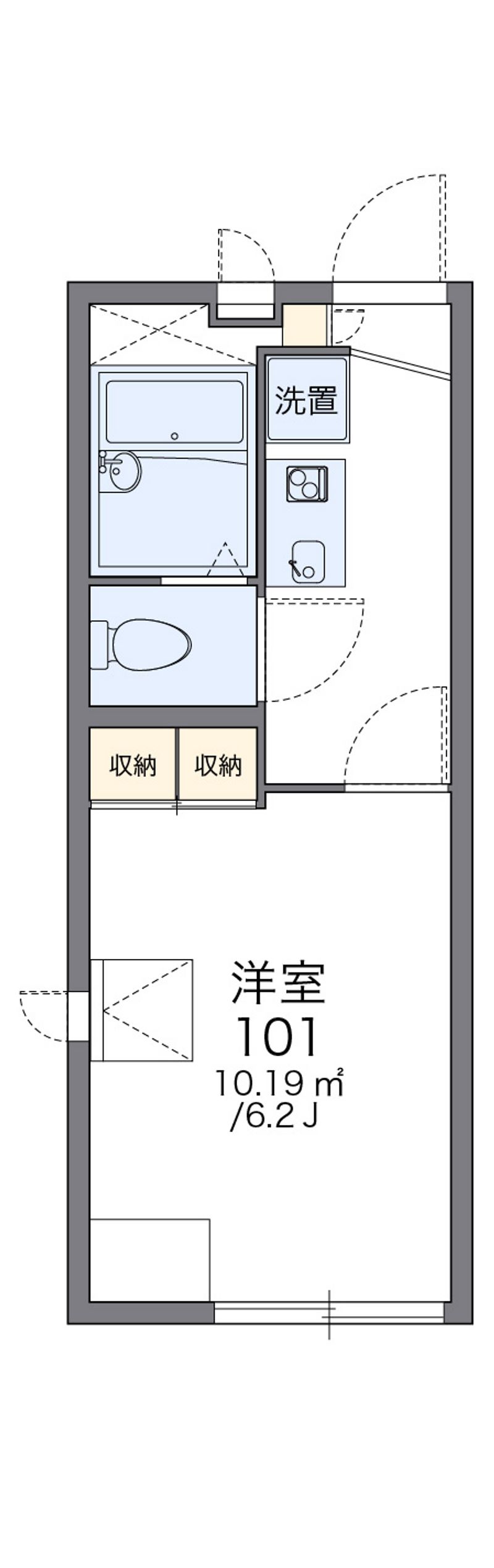 レオパレス高麓台 間取図