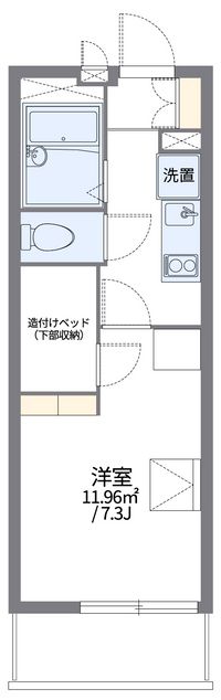 レオパレスオークヒルズＢ 間取り図