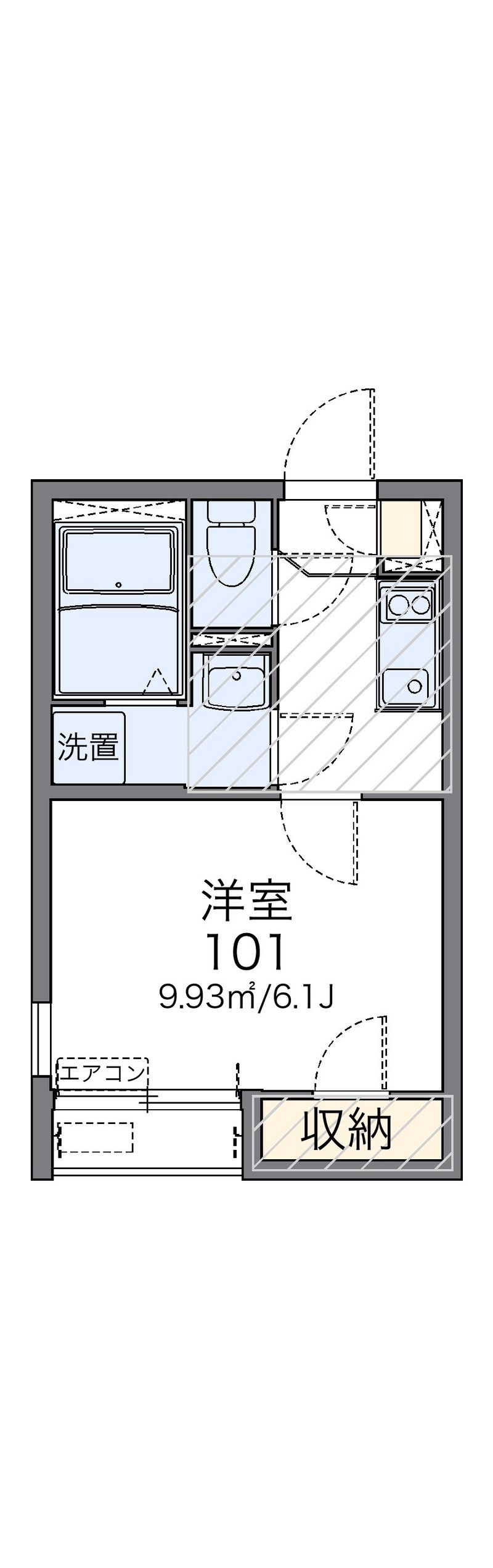レオネクストカーサレフィナード 間取図
