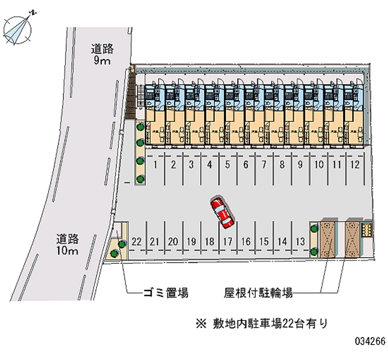 レオパレス衣舞 月極駐車場