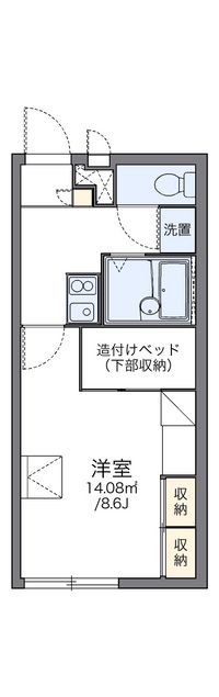 レオパレス大森 間取り図