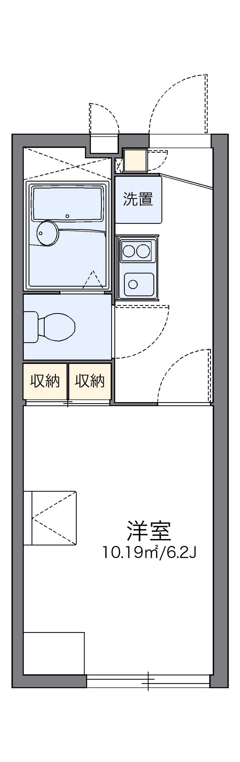 レオパレストミーズ 間取図