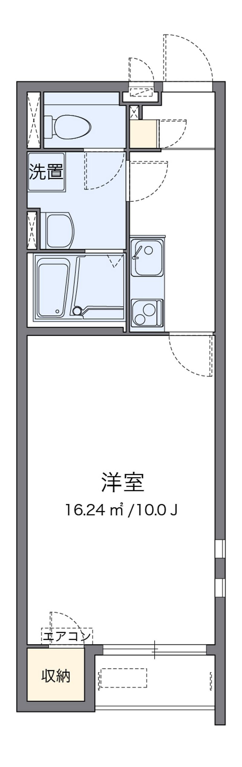 クレイノ下伊田 間取図