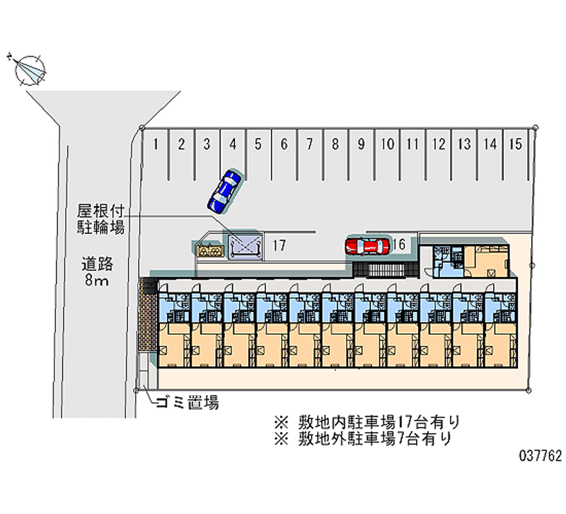 レオパレスリバーパーク 月極駐車場