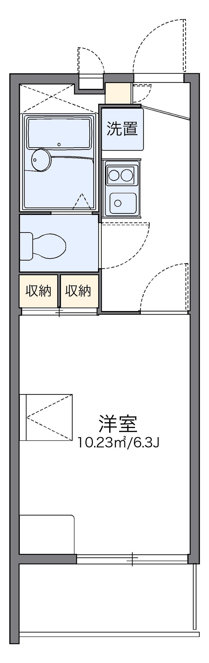レオパレスＨＡＲＶＥ 間取図