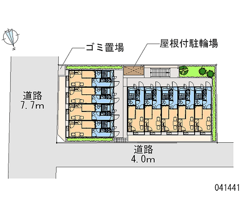 レオパレスコーポ柴又 区画図