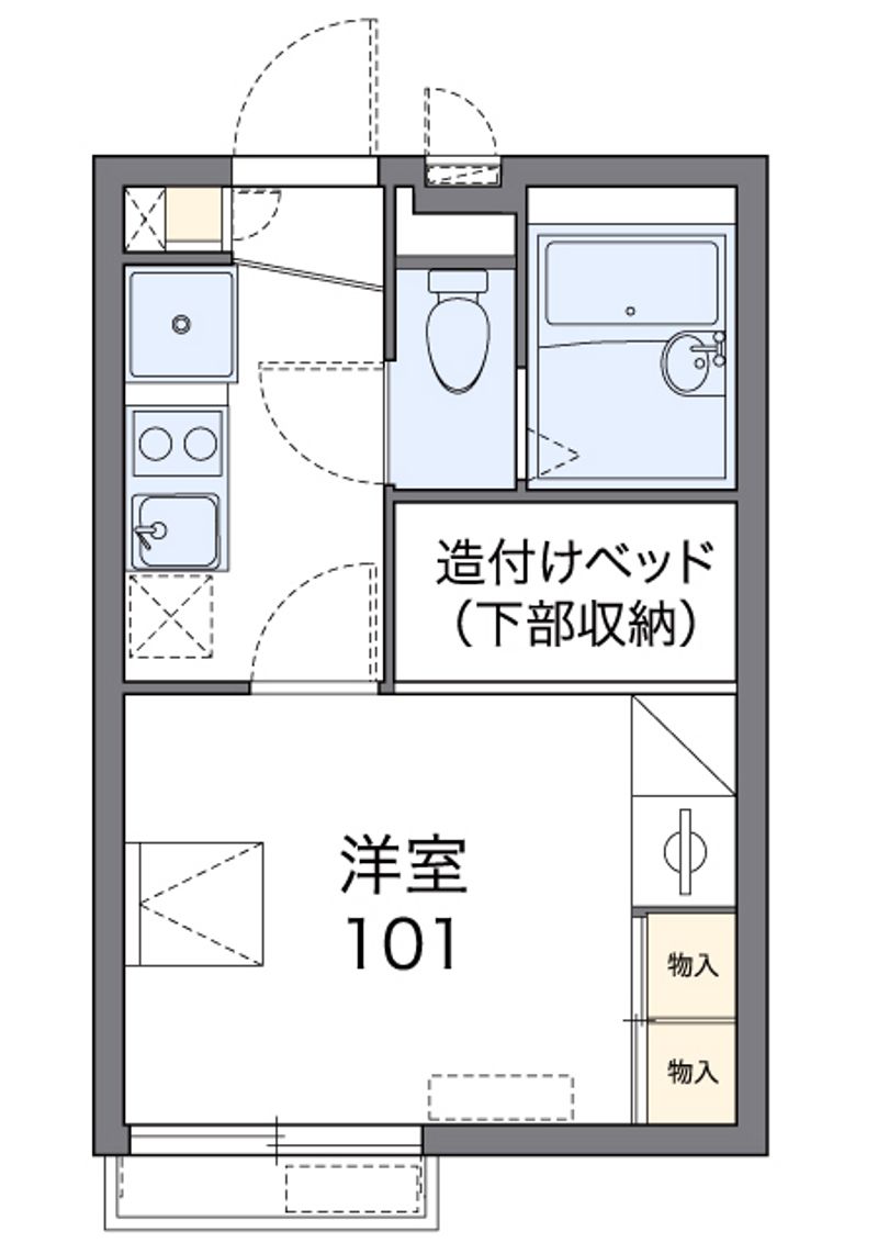 レオパレスフェアリーテールⅠ 間取図