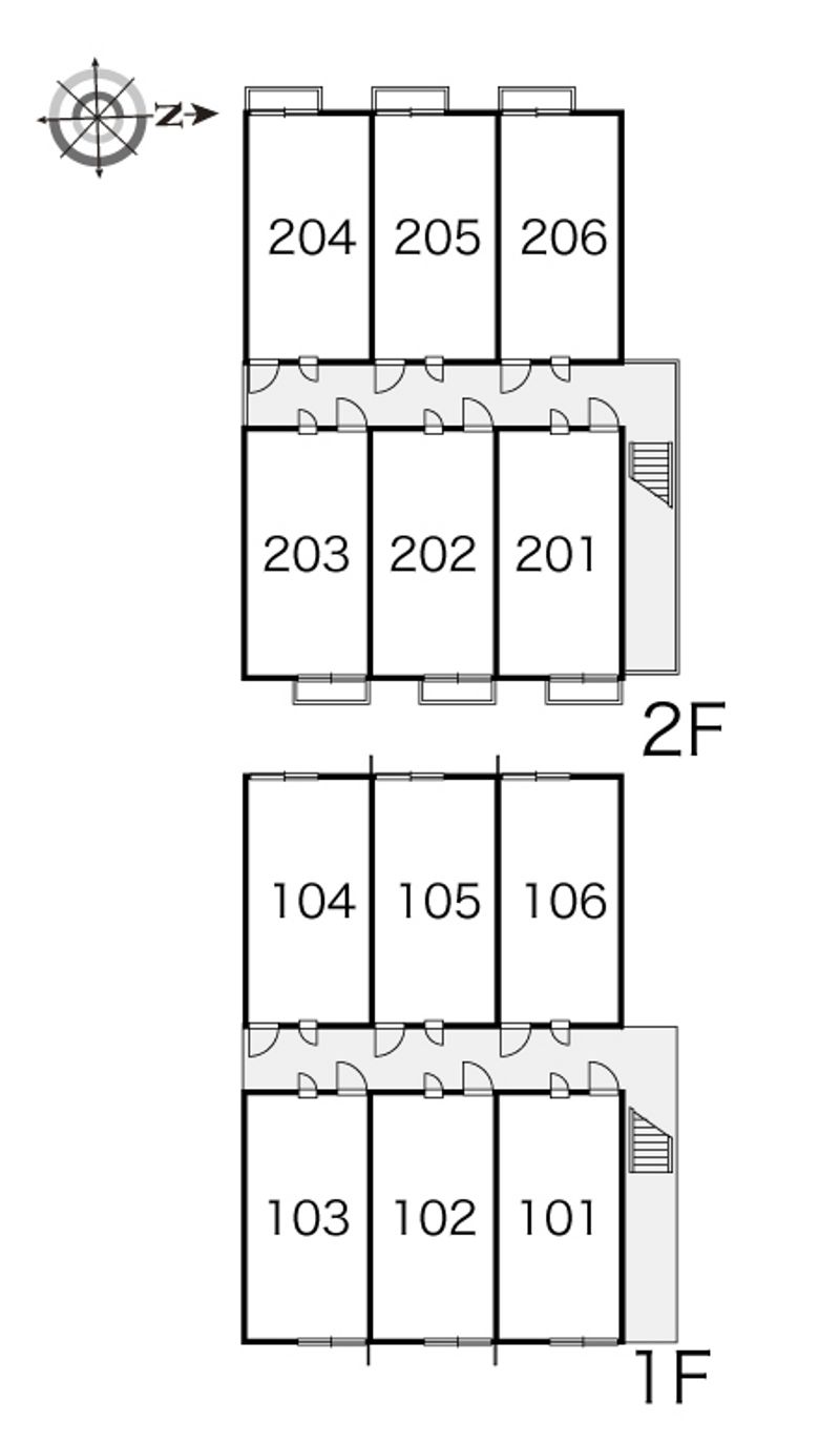 レオパレスリバー２８ 間取配置図